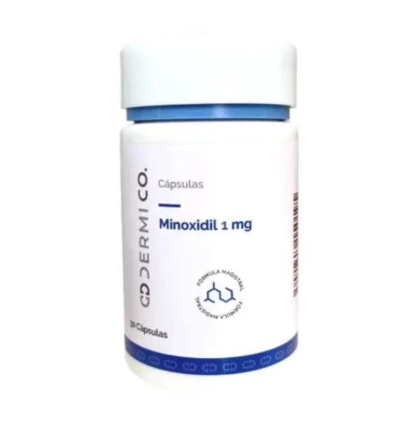 Dermico Minoxidil 1mg - Cápsulas con Vitamina D y Melatonina para el Crecimiento Capilar